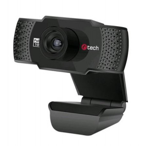 C-TECH webkamera CAM-11FHD, 1080P, mikrofon, černá