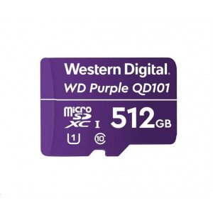 WD MicroSDXC karta 512GB Purple WDD512G1P0C Class 10 (R:100/W:60 MB/s)