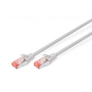 Digitus CAT 6 S-FTP patch cord, Cu, LSZH AWG 27/7, length 4 m, color grey
