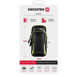 SWISSTEN POUZDRO ARMBAG CASE ČERNÉ