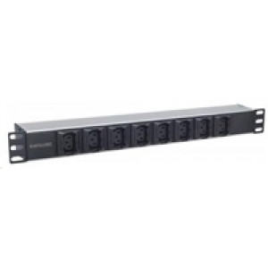 Intellinet rozvodný panel PDU, 8x C13 zásuvka, rack 1U, 2m odpojitelný kabel, proti vypadávání