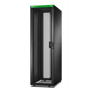 APC Easy Rack 600mm/42U/1200mm, with Roof, Side panel,castors,feet and 4 Brackets, No Bottom, black
