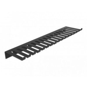 Delock Držák kabelu 325 x 90 mm k montáži na stěnu, černý