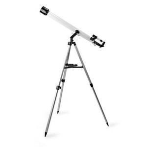 Nedis SCTE5060WT - Teleskop | Clona: 50 mm | Ohnisková vzdálenost: 600 mm | Max. pracovní výška: 125 cm | Tripod | Bílá 