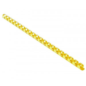 EUROSUPPLIES plastové hřbety/ formát A4/ 28,5mm/ žluté/ 50 pack