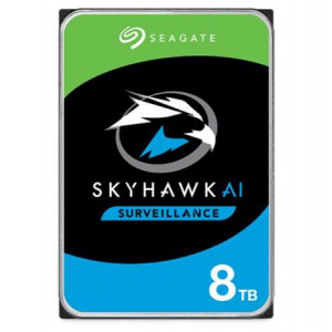Seagate SkyHawk AI HDD, 8TB, SATAIII, 256MB cache, 7.200RPM