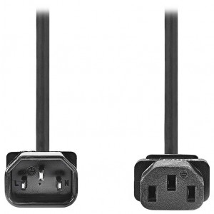 NEDIS napájecí prodlužovací kabel/ konektor IEC-320-C14/ konektor IEC-320-C13/ černý/ bulk/ 5m