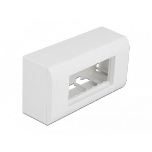 Delock Kryt pro povrchovou montáž pro moduly Easy 45, rozměr 152 x 82 mm, bílý