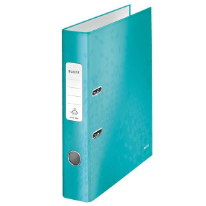 Pák.pořadač Leitz WOW 180° - A4, 5 cm,ledově modrý