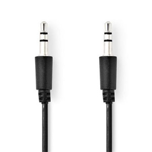 Nedis CAGP22005BK10- Stereofonní Audio Kabel | 3,5mm Zástrčka - 3,5mm Zástrčka | 1 m | Černá