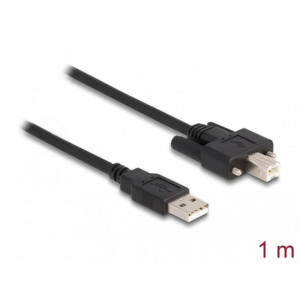 Delock Kabel USB 2.0 Typ-A samec na Typ-B samec se šroubky 1 m