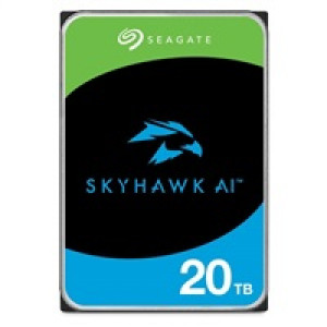 SEAGATE HDD SkyHawk AI Video Hard Drive 20TB, 6Gb/S SATA, 512e, 7200 RPM,cache 512 Mb
