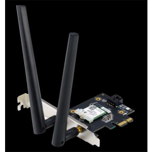 ASUS PCE-AX1800 Dual Band PCI-E WiFi 6 (802.11ax). Bluetooth 5.2, zabezpečení sítě WPA3, OFDMA a MU-MIMO