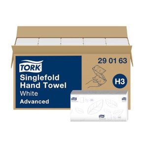 Papírové ručníky Z Tork Singlefold, bílé, 2vrstvé