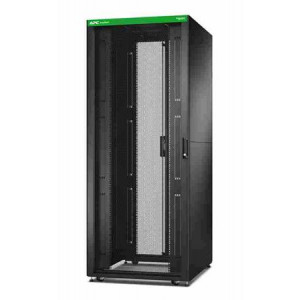 APC Easy Rack 800mm/48U/1000mm, with Roof, Side panel,castors,feet and 4 Brackets, No Bottom, black