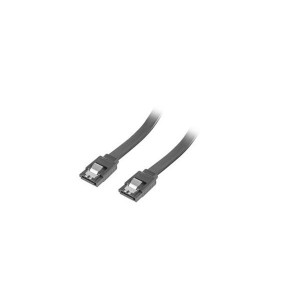 LANBERG SATA III datový kabel (6GB/S) F / F 50cm, kovová západka, černý