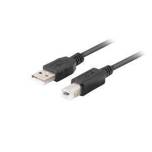 LANBERG USB-A (M) na USB-B (M) 2.0 kabel 3m, černý 