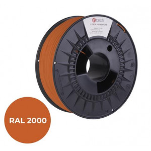 C-TECH tisková struna PREMIUM LINE ( filament ) , PLA, žlutooranžová, RAL2000, 1,75mm, 1kg