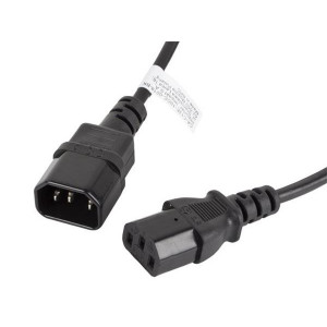 LANBERG IEC 320 C13 na C14 kabel 1.8M černý  