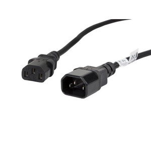 LANBERG IEC 320 C13 na C14 kabel 1.8M VDE černý  