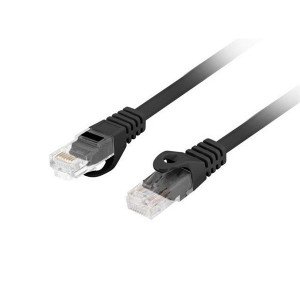 LANBERG Patch kabel CAT.6 UTP LSZH CU 1M černý Fluke Passed  