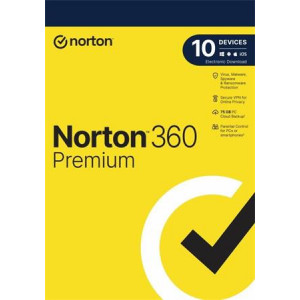 NORTON 360 PREMIUM 75GB +VPN 1 uživatel pro 10 zařízení na 2 roky                            