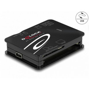 Delock Čtečka karet USB 2.0 pro paměťové karty CF / SD / Micro SD / MS / xD / M2