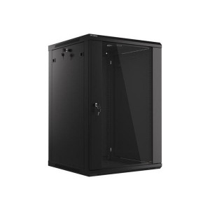 LANBERG RACK CABINET 19” WALL-MOUNT 18U/600X600 (FLAT PACK) BLACK   V2