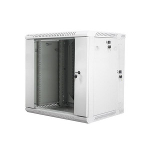 LANBERG RACK CABINET 19” DOUBLE-SECTION WALL-MOUNT 12U/600X600 (FLAT PACK) GREY  