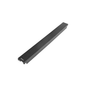 LANBERG 19" PLASTIC FAST ASSEMBLY FIRE RETARDANT BLANKING PANEL 1U BLACK  