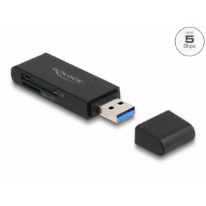 Delock SuperSpeed USB 5 Gbps čtečka karet pro paměťové karty SD a Micro SD