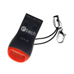 C-TECH Čtečka karet UCR-01, USB 2.0 TYPE A, micro SD