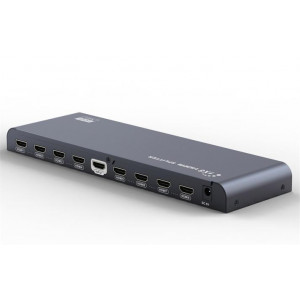 PremiumCord HDMI 2.0 splitter 1-8 porty, 4K x 2K/60Hz, FULL HD, 3D, černý