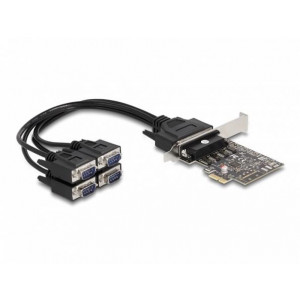 Delock PCI Express Karta na 4 x Sériový RS-232