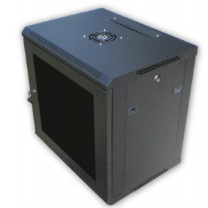 DATACOM 19" rozvaděč 12U/450 mm BK (sklo)