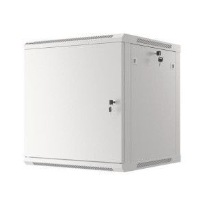LANBERG Nástěnná jednodílná skříň 19", FOR SELF-ASSEMBLY 12U/600x600 plechové dveře šedá (RAL7035)   (v rozloženém stavu