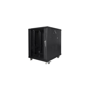 LANBERG Volně stojící skříň 19" 15U/600x800 černá (RAL9004)   (v rozloženém stavu)
