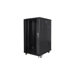 LANBERG Volně stojící skříň 19" 22U/600x800 černá (RAL9004)   (v rozloženém stavu)