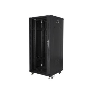 LANBERG Volně stojící skříň 19" 27U/600x600 (v rozloženém stavu) černá (RAL9004)  
