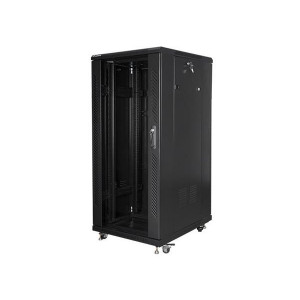 LANBERG Volně stojící skříň 19" 27U/600x800 (v rozloženém stavu) černá (RAL9004)  