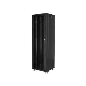 LANBERG Volně stojící skříň 19" 42U/600x600 (v rozloženém stavu) černá (RAL9004)  