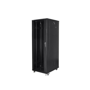 LANBERG Volně stojící skříň 19" 47U/800x800 (v rozloženém stavu) černá (RAL9004)  