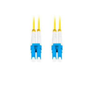 LANBERG optický patch cord SM LC/UPC-LC/UPC duplex 5m LSZH G657A1 průměr 3mm, barva žlutá  
