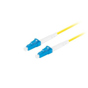 LANBERG optický patch cord SM LC/UPC-LC/UPC simplex 1m LSZH G657A1 průměr 3mm, barva žlutá  