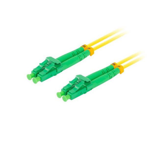 LANBERG optický patch cord SM LC/APC-LC/APC duplex 2m LSZH G657A1 průměr 3mm, barva žlutá  
