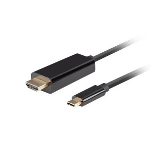 Lanberg USB-C(M)->HDMI(M) kabel 1m 4K 60Hz černá  