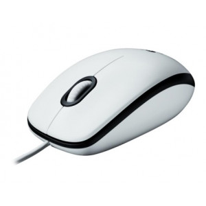 Logitech myš M100, optická, USB, 2 tlačítka, bílá, 1000dpi