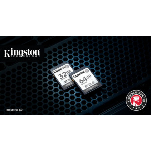 KINGSTON 16GB SDHC Industrial -40C to 85C C10 UHS-I U3 V30 A1 pSLC