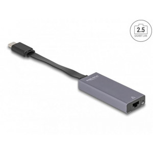 Delock Adaptér USB Type-C™ sítě 2,5 Gigabit LAN, tenký