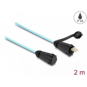Delock Optický kabel z LC Duplex na LC Duplex s ochrannou krytkou, multi-mode OM3,  2m